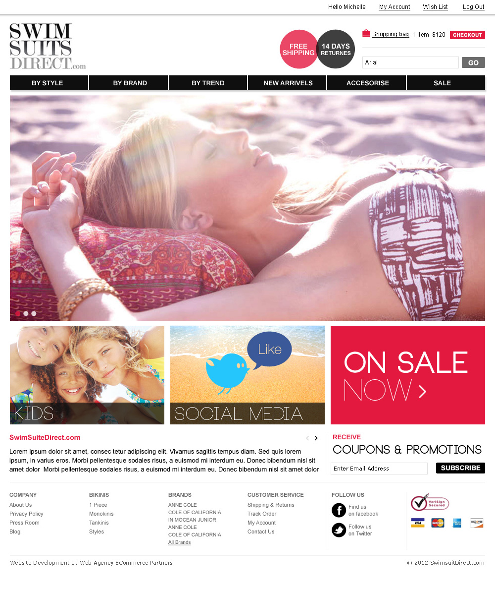 swimsuitedirect homepage banners